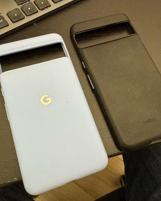 Cover Pixel 8 Pro original azzurra + Bellroy pelle