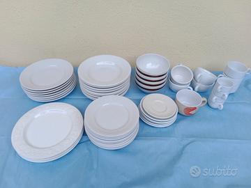 Set stoviglie servizio da tavola, totale 49 pezzi