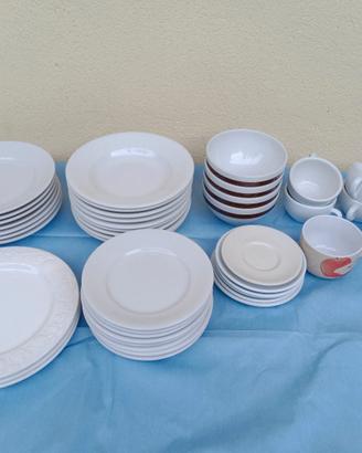 Set stoviglie servizio da tavola, totale 49 pezzi
