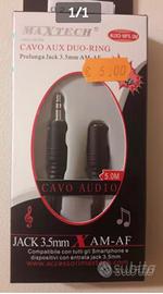 Prolunga di 5 metri per cuffie radio.