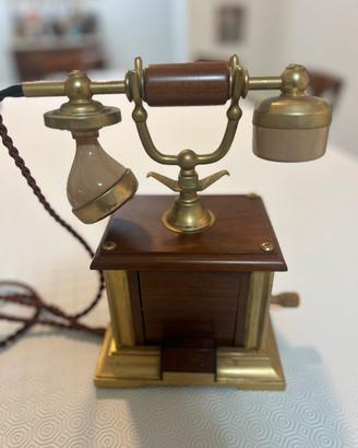 Raro telefono vintage Telcer placcato oro