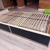 Letto singolo Ikea + base a doghe in legno 