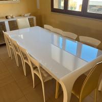 Tavolo da sala pranzo in vetro (come nuovo)