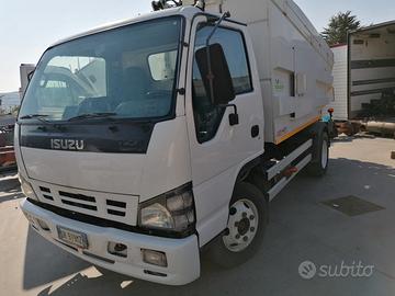 Isuzu nqr 75 vasca con costipatore trasp. rifiuti