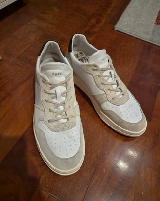 Date court vintage calf white black