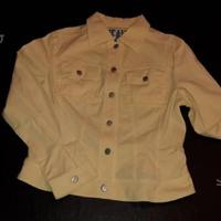 Giubbino jeans giallo