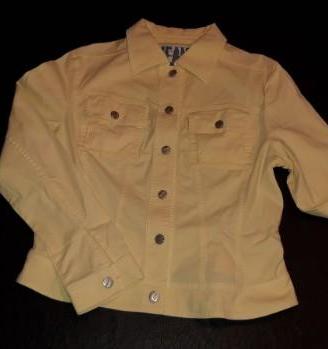 Giubbino jeans giallo