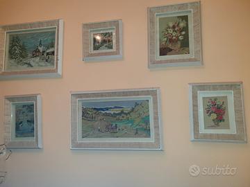 Quadri ricamati a mano