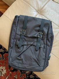 Zaino grigio per scuola o lavoro