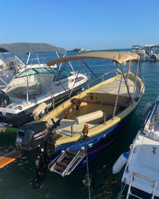 Gozzo calemar ligure, motore mercury fuoribordo