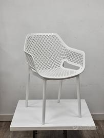 sedia aria braccioli polipropilene 