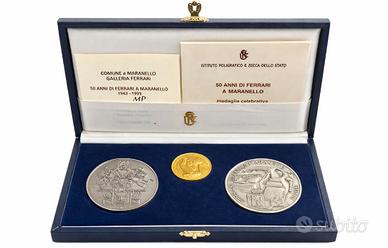 Ferrari Trittico Monete Medaglie Commemorative