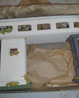 Modellismo ferroviario edificio controllo segnali