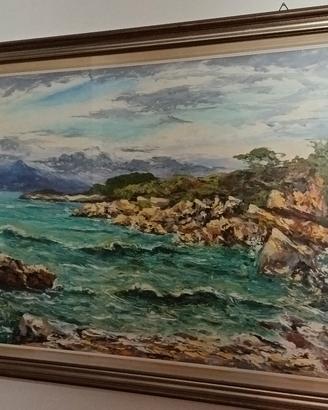 dipinto olio su tela azzinari franco 1974