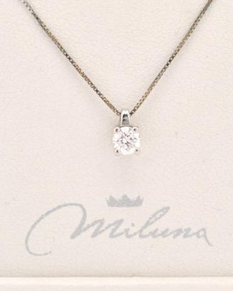 Collana Miluna punto luce ct 0,20