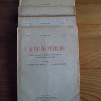 L'Appalto Pubblico rivista mensile 1924