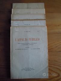 L'Appalto Pubblico rivista mensile 1924