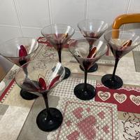 6 bicchieri di cristallo