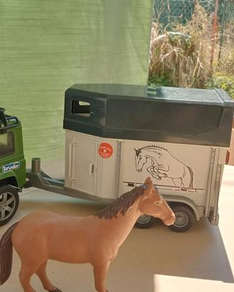  modellino jeep più rimorchio 