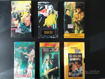 Lotto VHS film di sei videocassette editoriali.
