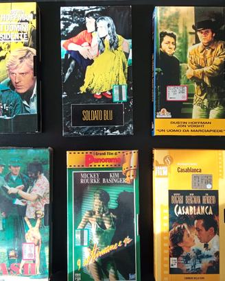 Lotto VHS film di sei videocassette editoriali.