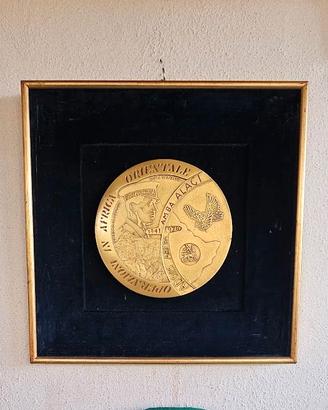 QUADRO COMMEMORATIVO BATTAGLIA AMBA ALAGI VINTAGE