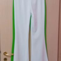 Pantalone elasticizzato a zampa 