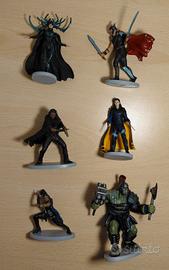 Set 6 Figure Thor Ragnarok Disney Completo