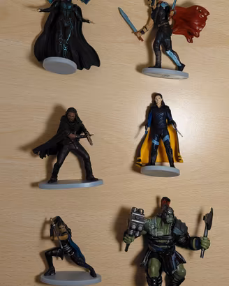 Set 6 Figure Thor Ragnarok Disney Completo