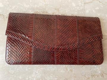 BORSETTA CON TRACOLLA VINTAGE IN PELLE DI SERPENTE