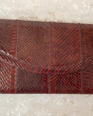 BORSETTA CON TRACOLLA VINTAGE IN PELLE DI SERPENTE
