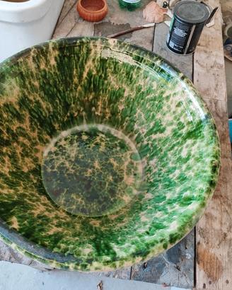 Vaso ceramica smaltato vintage Limma.