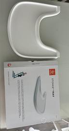 Tripp trapp stokke vassoio bianco