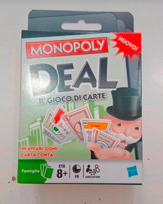 Gioco carte Monopoly Deal Hasbro nuovo 