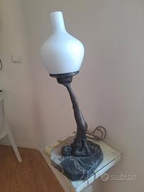 Lampada Art Deco   nudo rovesciato  