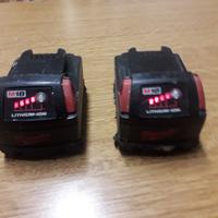 coppia batterie  milwaukee