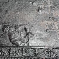 piastra da camino in ghisa 62 x 62 cm