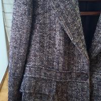 Giacca/blazer Zara vintage tweed/spigata marrone –