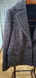 Giacca/blazer Zara vintage tweed/spigata marrone –