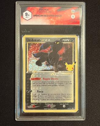 Pokemon Umbreon Gold Star Gran Festa GRAAD 9.5