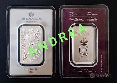 Blister Certificato 1 Oncia Argento Carlo III