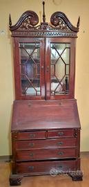 Secretaire/Vetrina a ribalta stile Vittoriano 