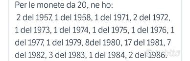 Lire 20 anni da '57 a '86