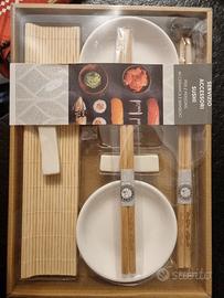 Kit Sushi in ceramica e bamboo