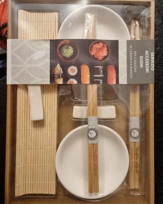 Kit Sushi in ceramica e bamboo