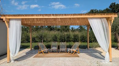 portico / gazebo in legno 6x4 mt