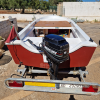 Barca, motore e carrello omologato e revisionato