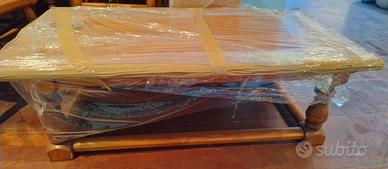 Tavolino basso in legno da soggiorno