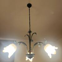 Lampadario da camera da letto in arte povera