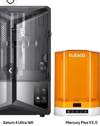 ELEGOO SATURN 4 ULTRA 16K + STAZIONE MERCURY PLUS 